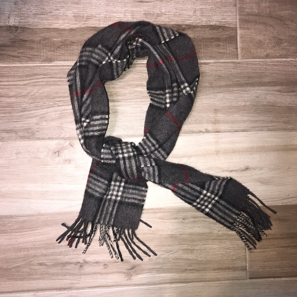 Plaid 100% Cashmere Scarf